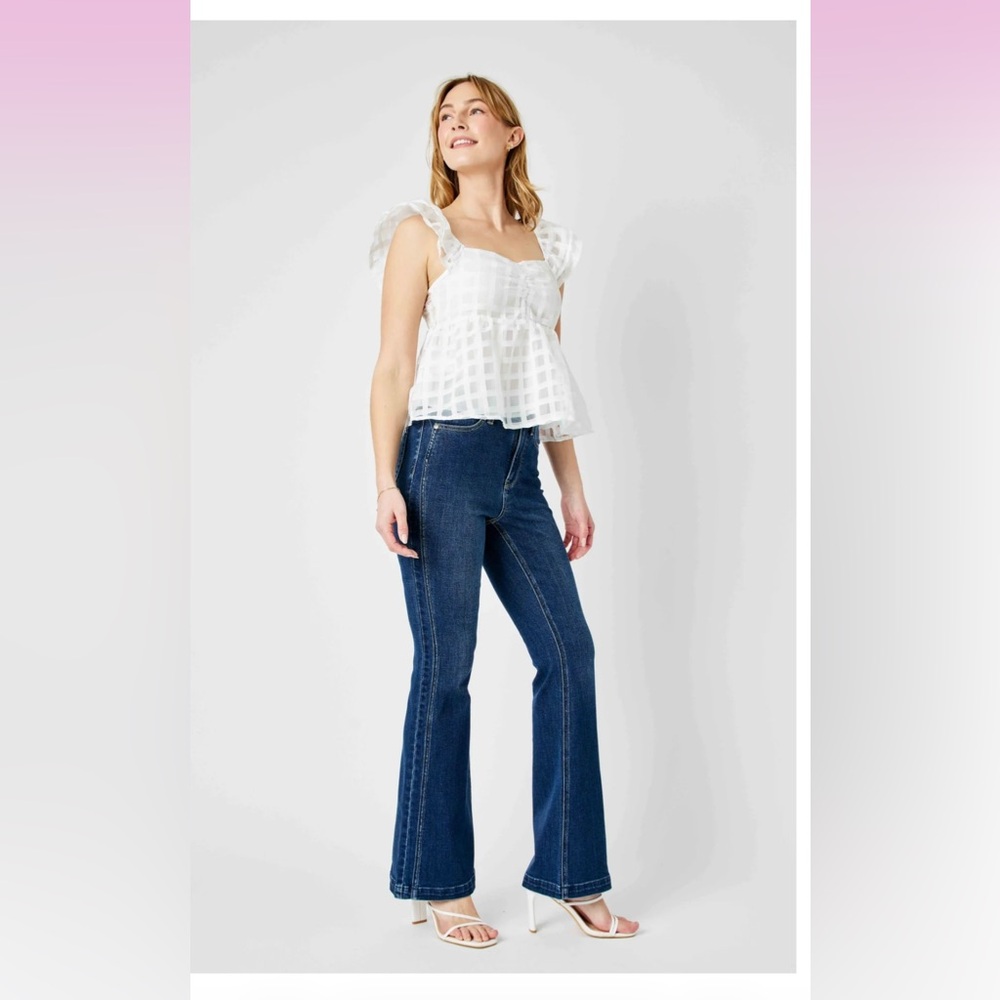 Judy Blue Dark Blue high waisted Flare Jeans size 29 NWT